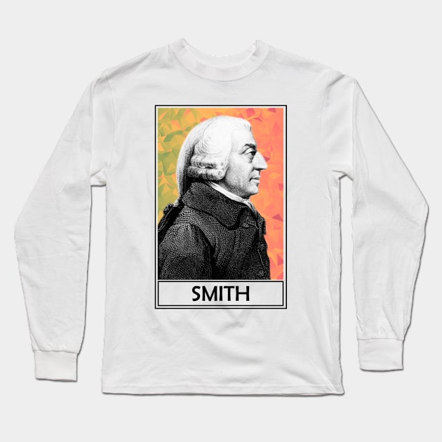 Adam Smith Long Sleeve T-Shirt by TheLiterarian